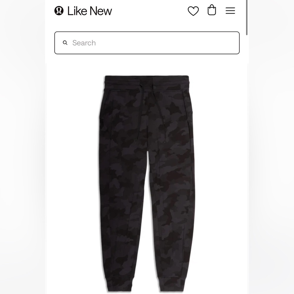 Lululemon High Rise Jogger in Black Camo